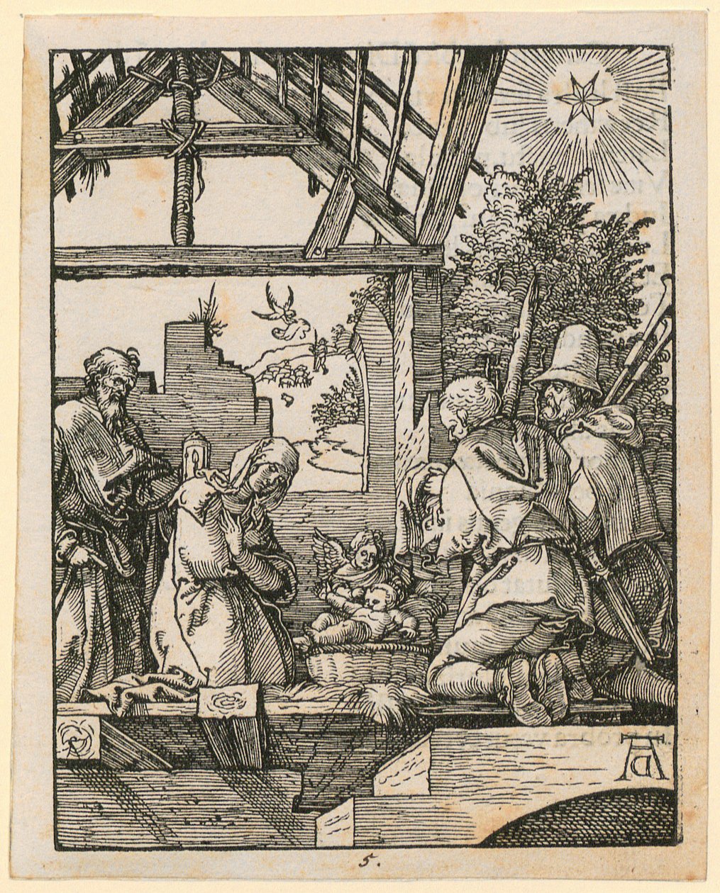 Nativité du Christ, feuille 5 de la série « Petite Passion sur bois » - Albrecht Dürer