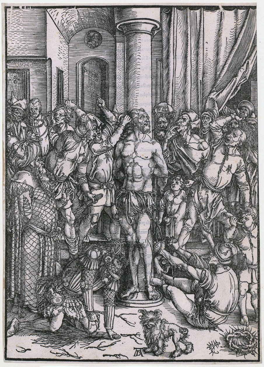 La flagellation du Christ, planche 5 de la série «La Grande Passion» - Albrecht Dürer
