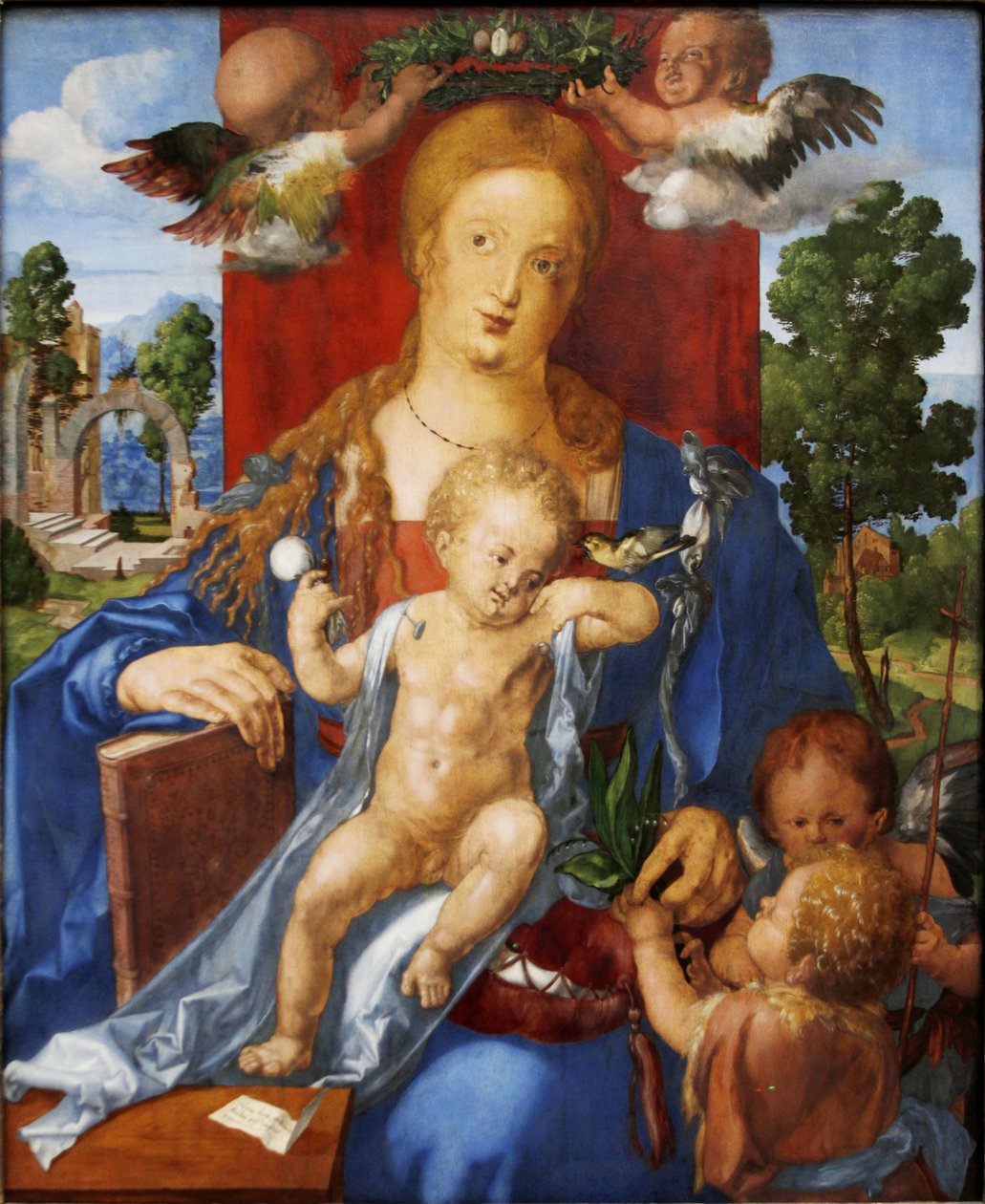 Allemand : Die Madonna mit dem Zeisig The Madonna with the Siskin - Albrecht Dürer