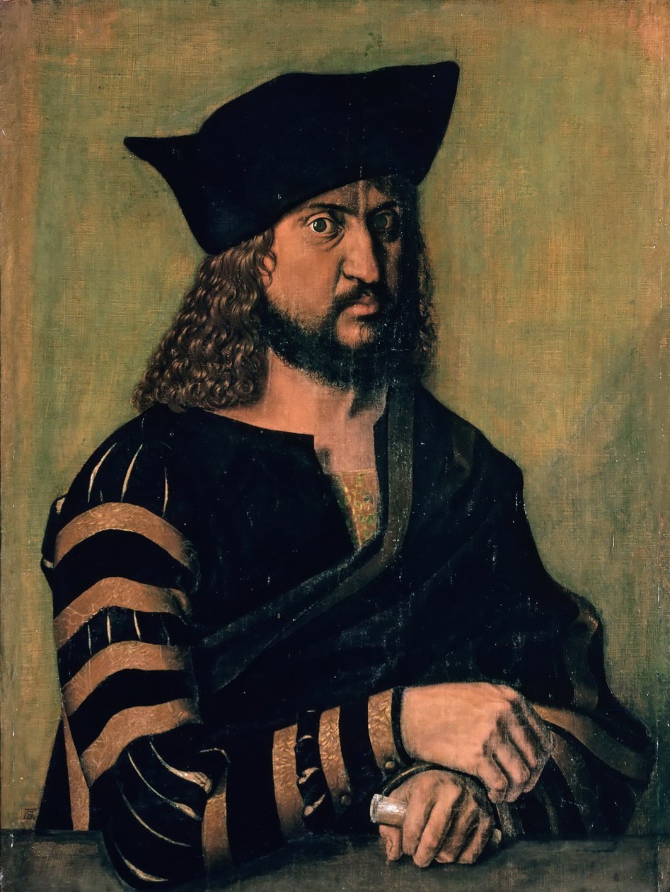 French : Portrait de Frédéric le Sage, prince-électeur de Saxe Portrait of Frederick III of Saxony - Albrecht Dürer