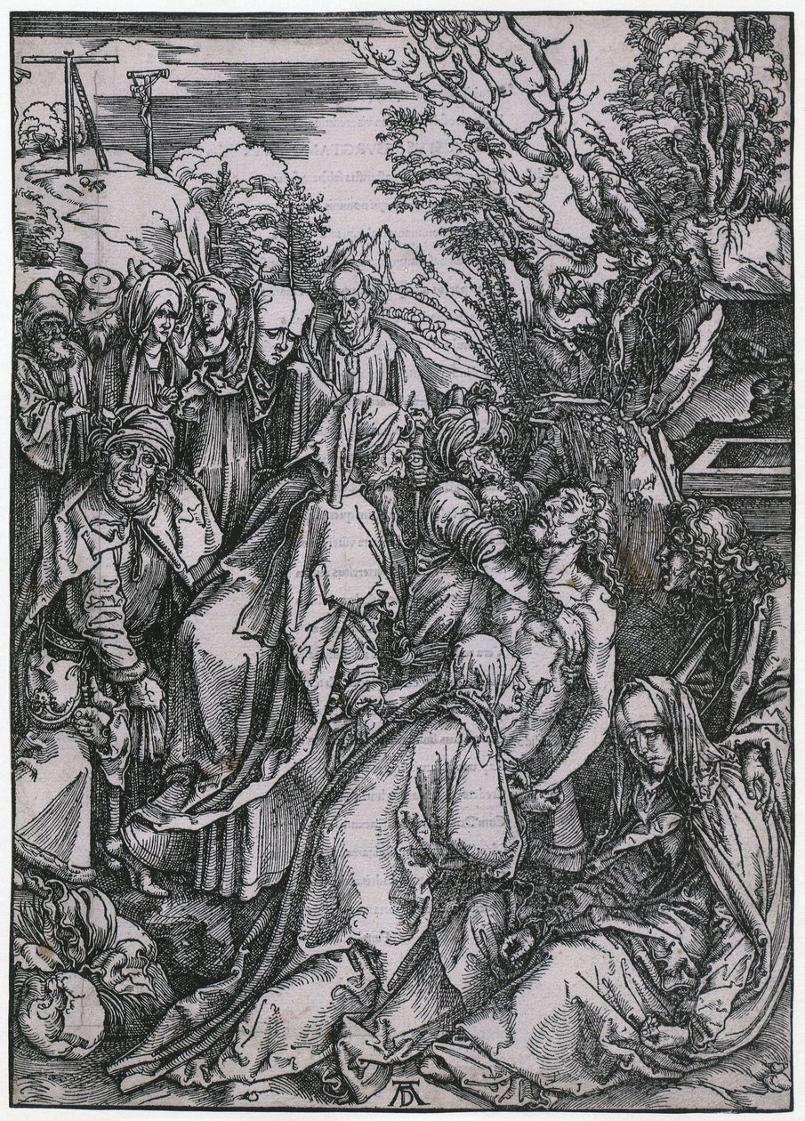 Mise au tombeau du Christ, planche 10 de la série « La Grande Passion » - Albrecht Dürer