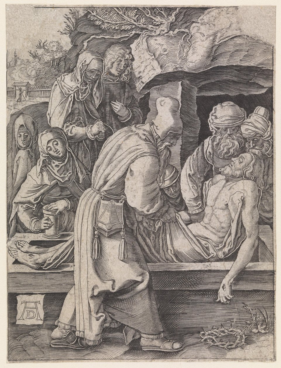 La mise au tombeau du Christ - Albrecht Dürer