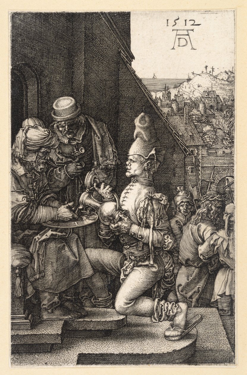 Pilate se lavant les mains (Passion gravée) - Albrecht Dürer