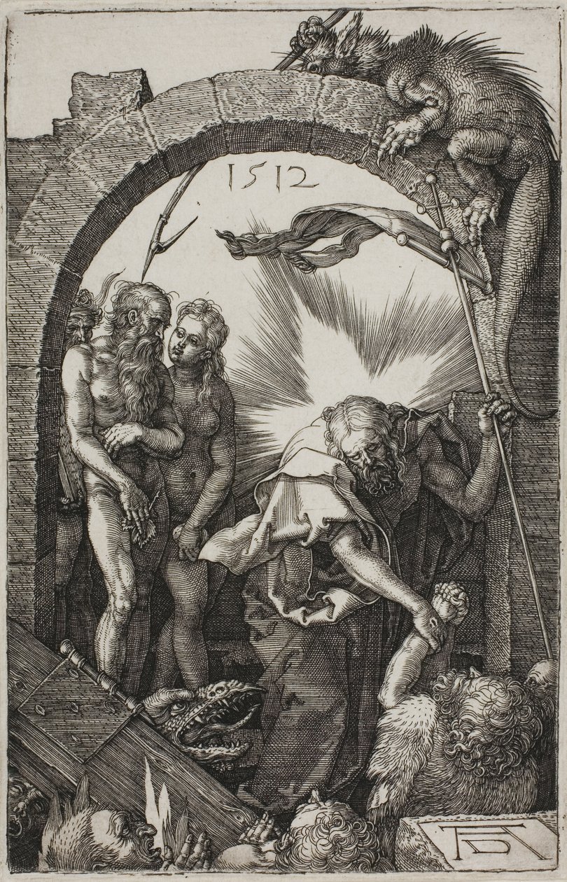 Descente aux enfers ; Christ au limbes, de La Passion gravée - Albrecht Dürer