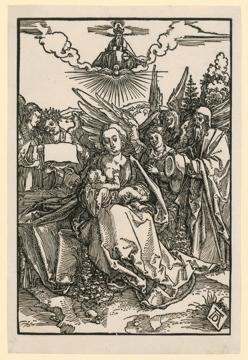 La Sainte Famille avec cinq anges - Albrecht Dürer