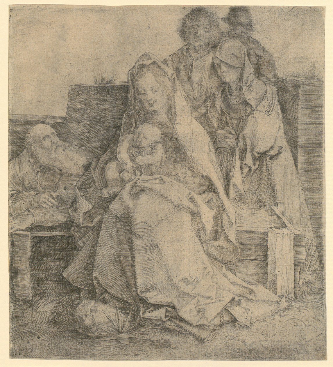 La Sainte Famille, groupe de six personnages - Albrecht Dürer