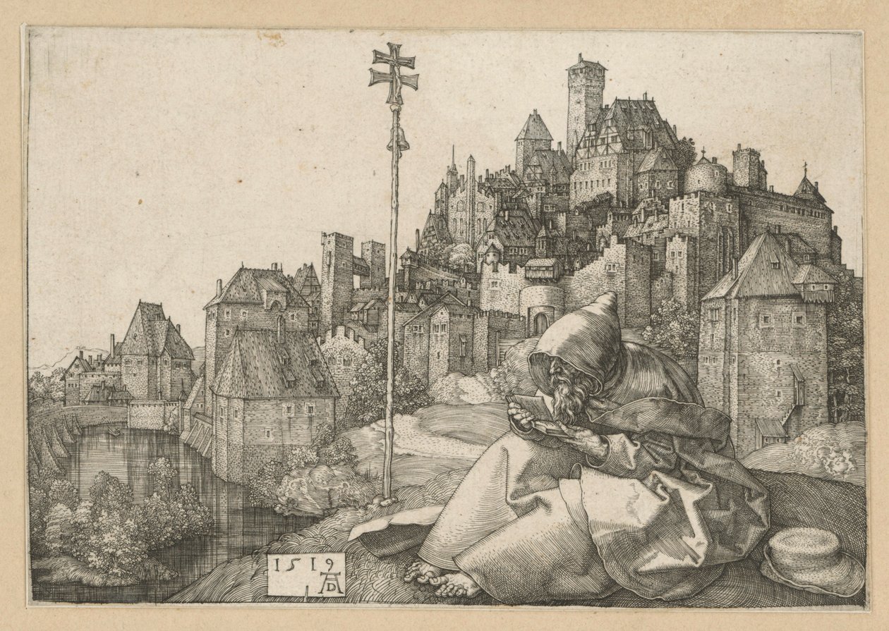Saint Antoine lisant - Albrecht Dürer