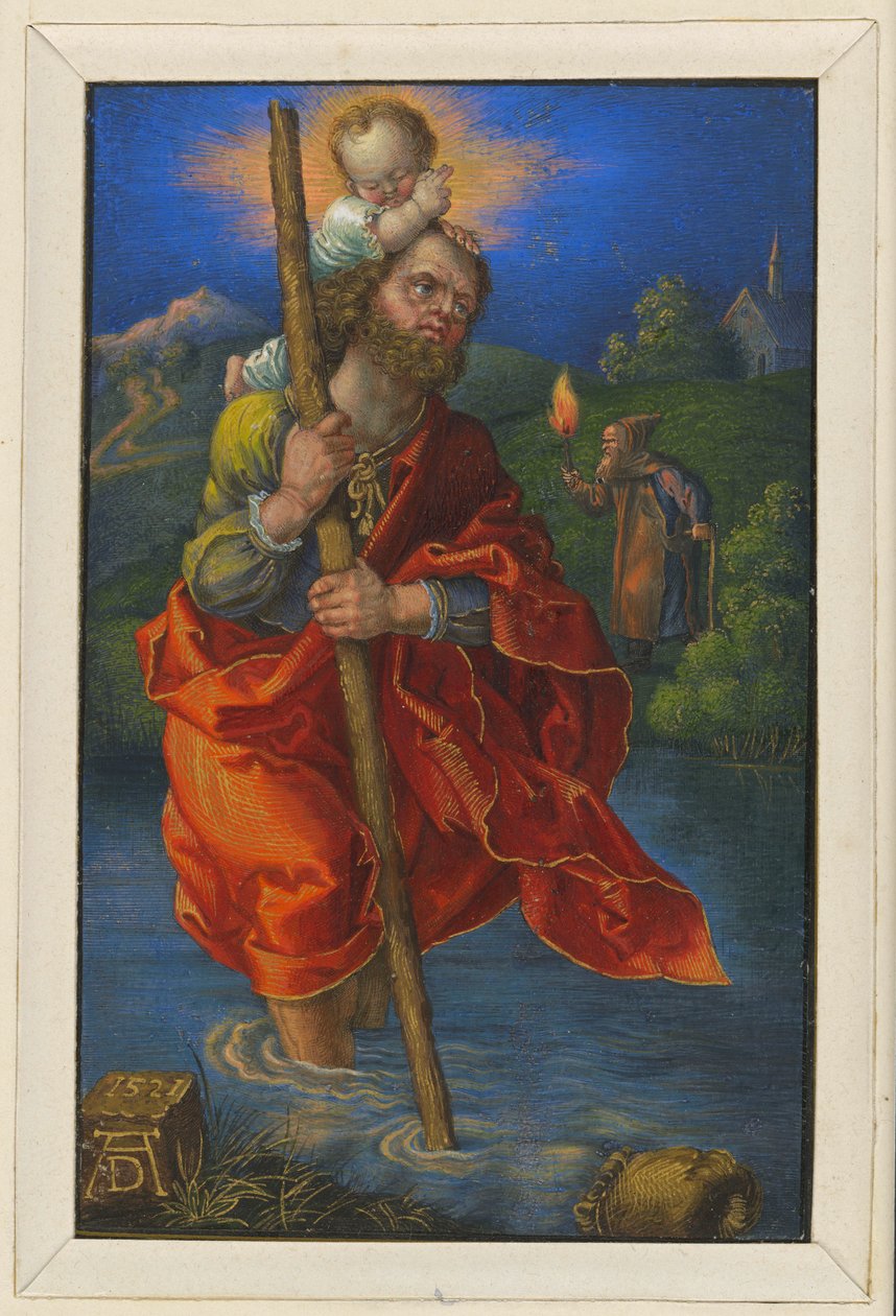 Saint Christophe tourné vers la droite - Albrecht Dürer