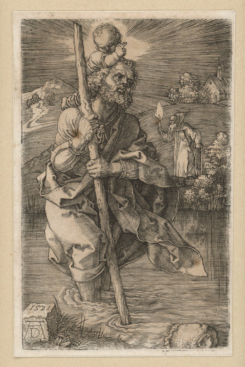 Saint Christophe tourné vers la droite - Albrecht Dürer