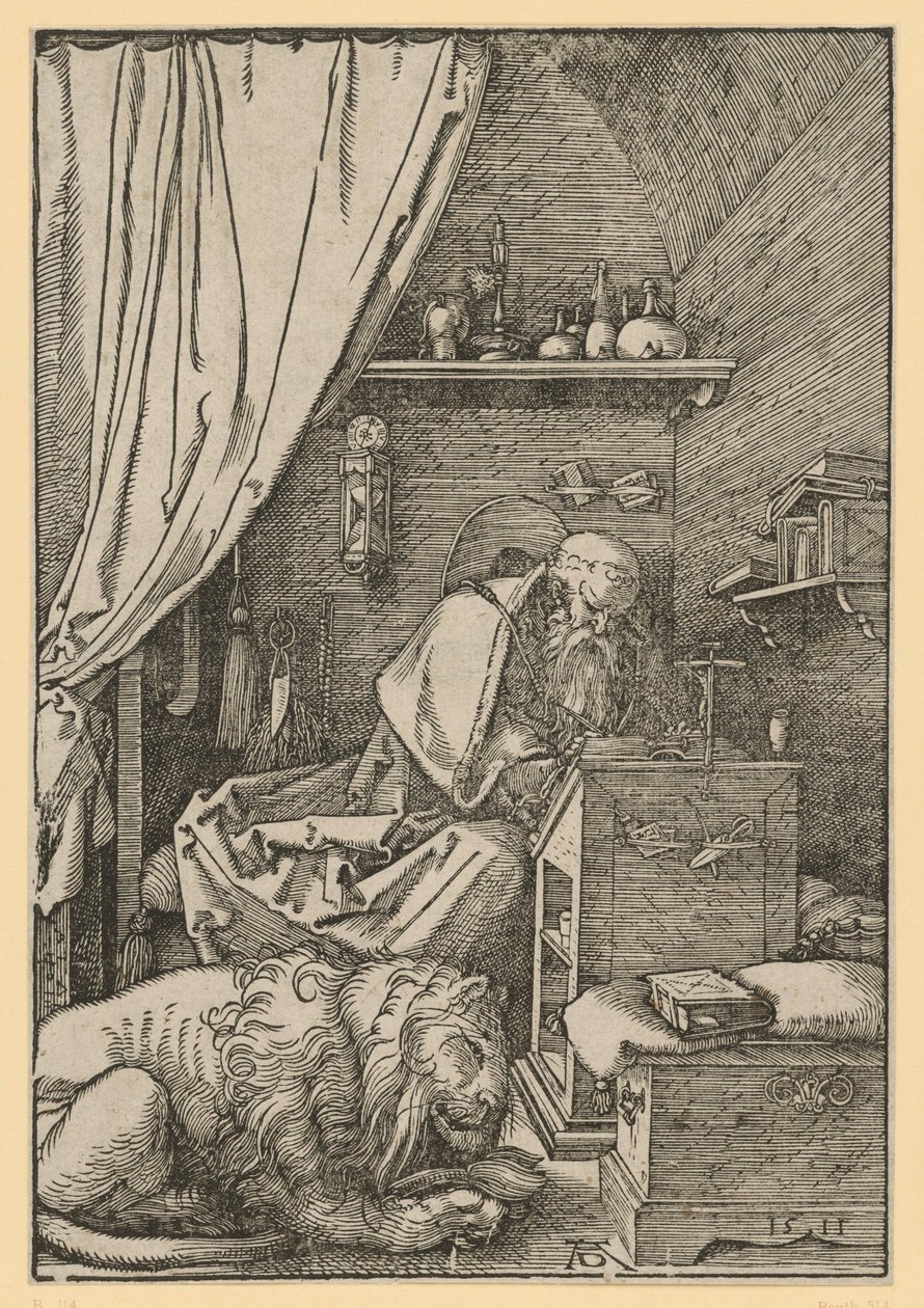 Saint Jérôme dans sa cellule - Albrecht Dürer