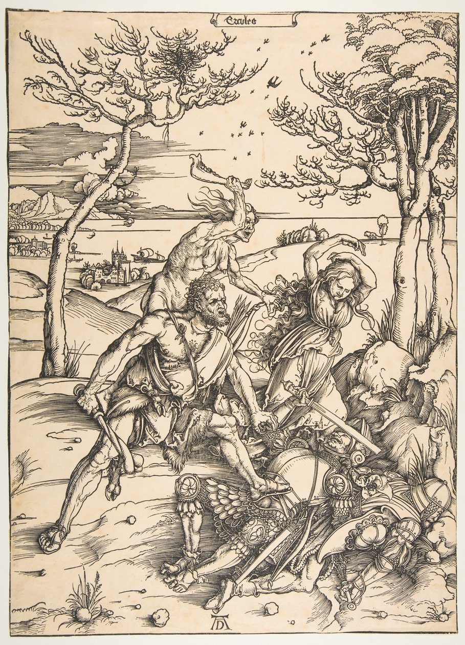 Hercule conquérant les jumeaux Molionides - Albrecht Dürer