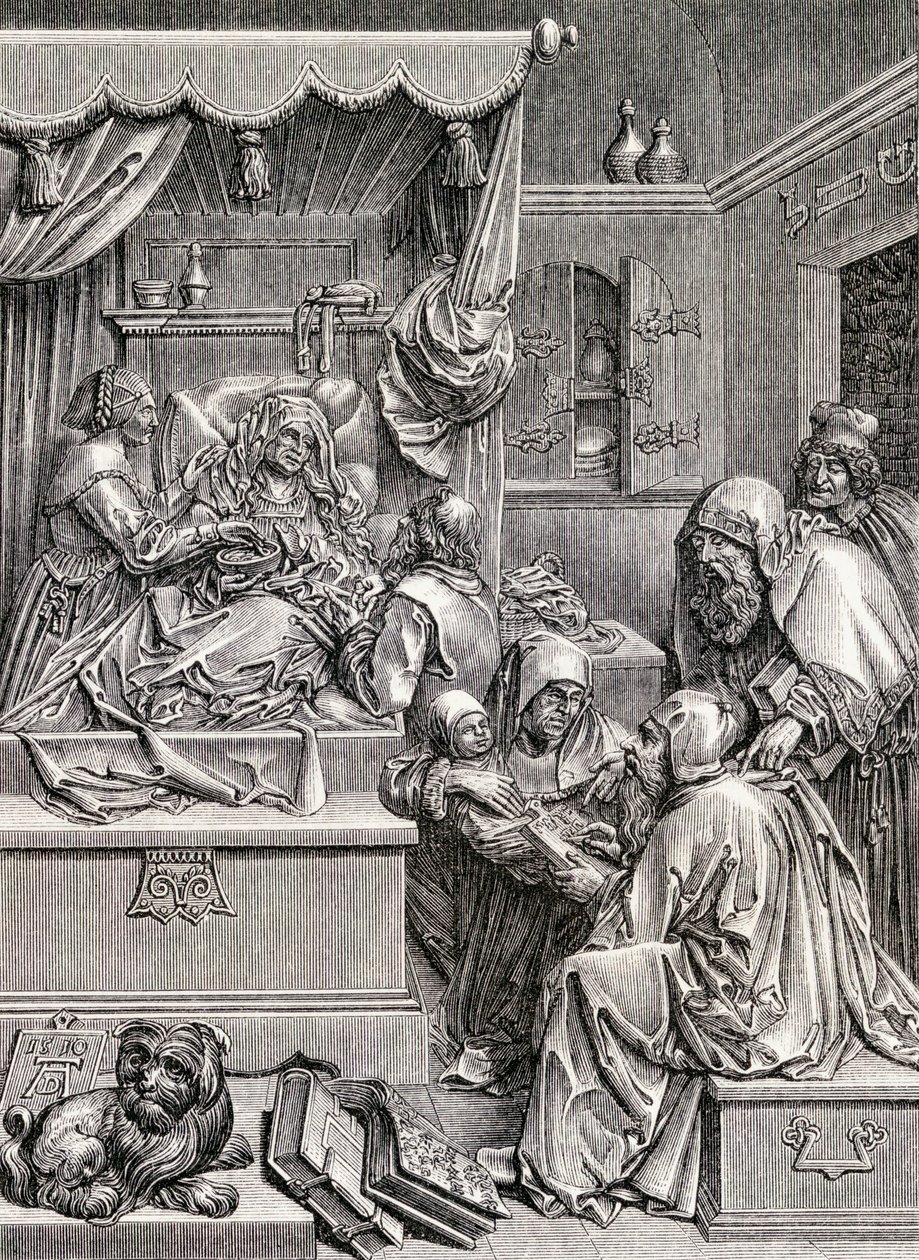 Haut-relief de la naissance de Saint Jean, 1855 - Albrecht Dürer