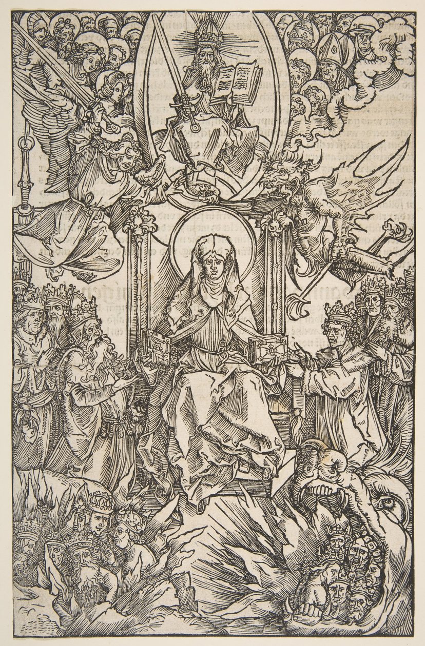 Illustration des Révélations de Sainte Brigitte, Koberger Nuremberg 1502 Texte allemand - Albrecht Dürer