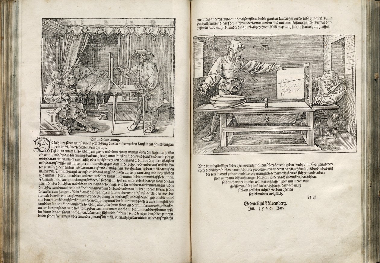 Illustration des Quatre Livres sur la Proportion Humaine, 1528 - Albrecht Dürer