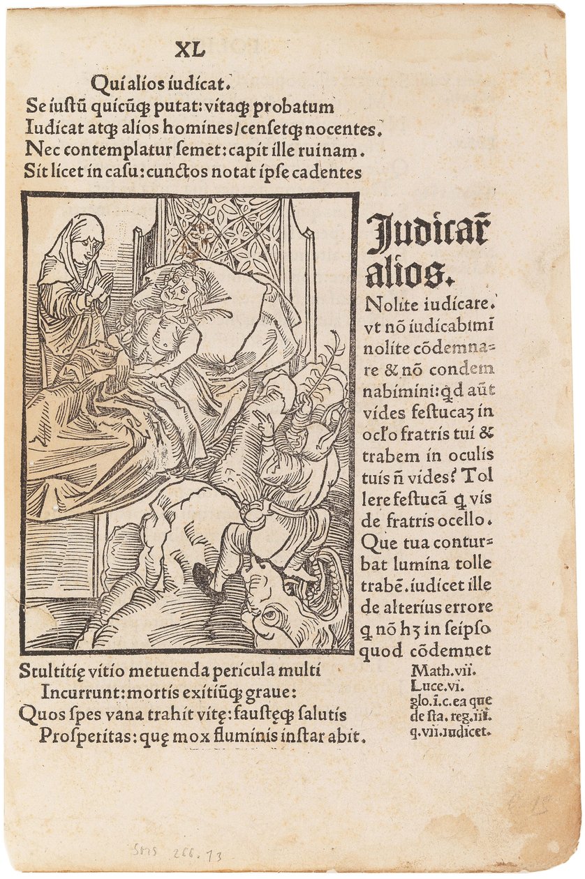 Illustration du livre La Nef des fous de Sebastian Brant, 1494 - Albrecht Dürer