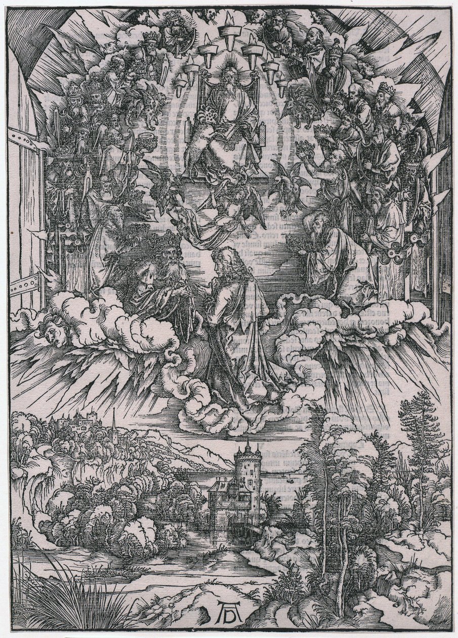 Jean devant Dieu le Père et les anciens, IIe figure, feuille 4 de la série « L