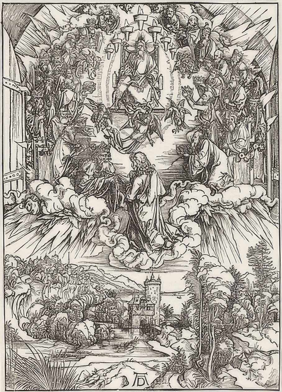 Jean devant Dieu le Père et les anciens, de la série de l