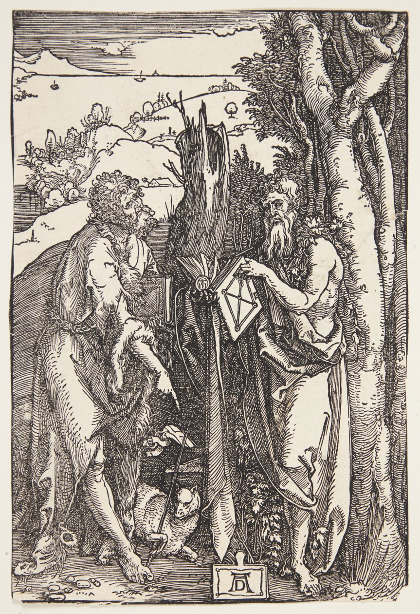 Saint Jean-Baptiste et Saint Onuphre dans le désert - Albrecht Dürer