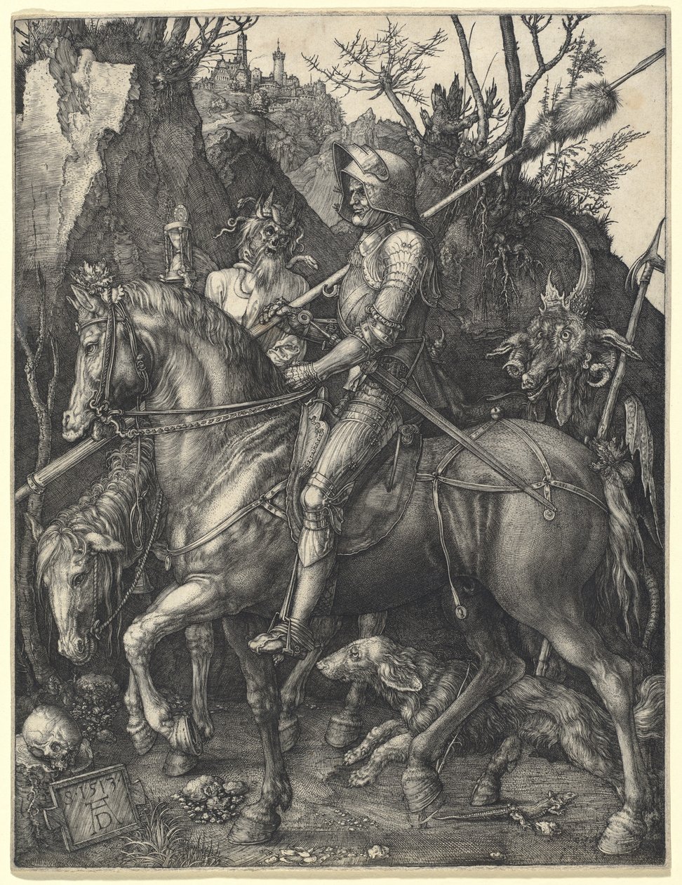 Le chevalier, la mort et le diable - Albrecht Dürer
