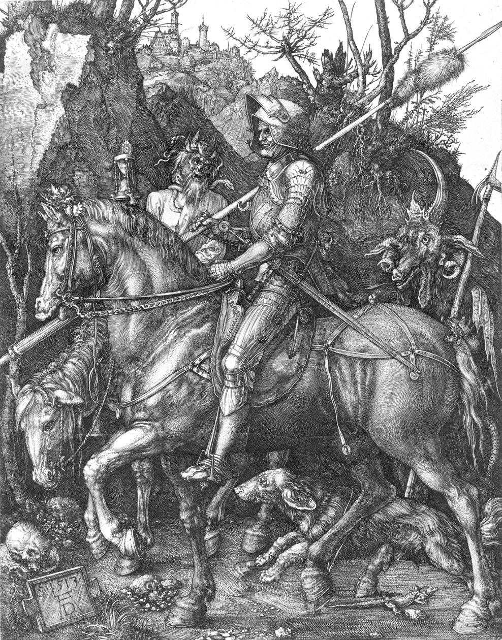 Le Chevalier, la Mort et le Diable, 1513 - Albrecht Dürer