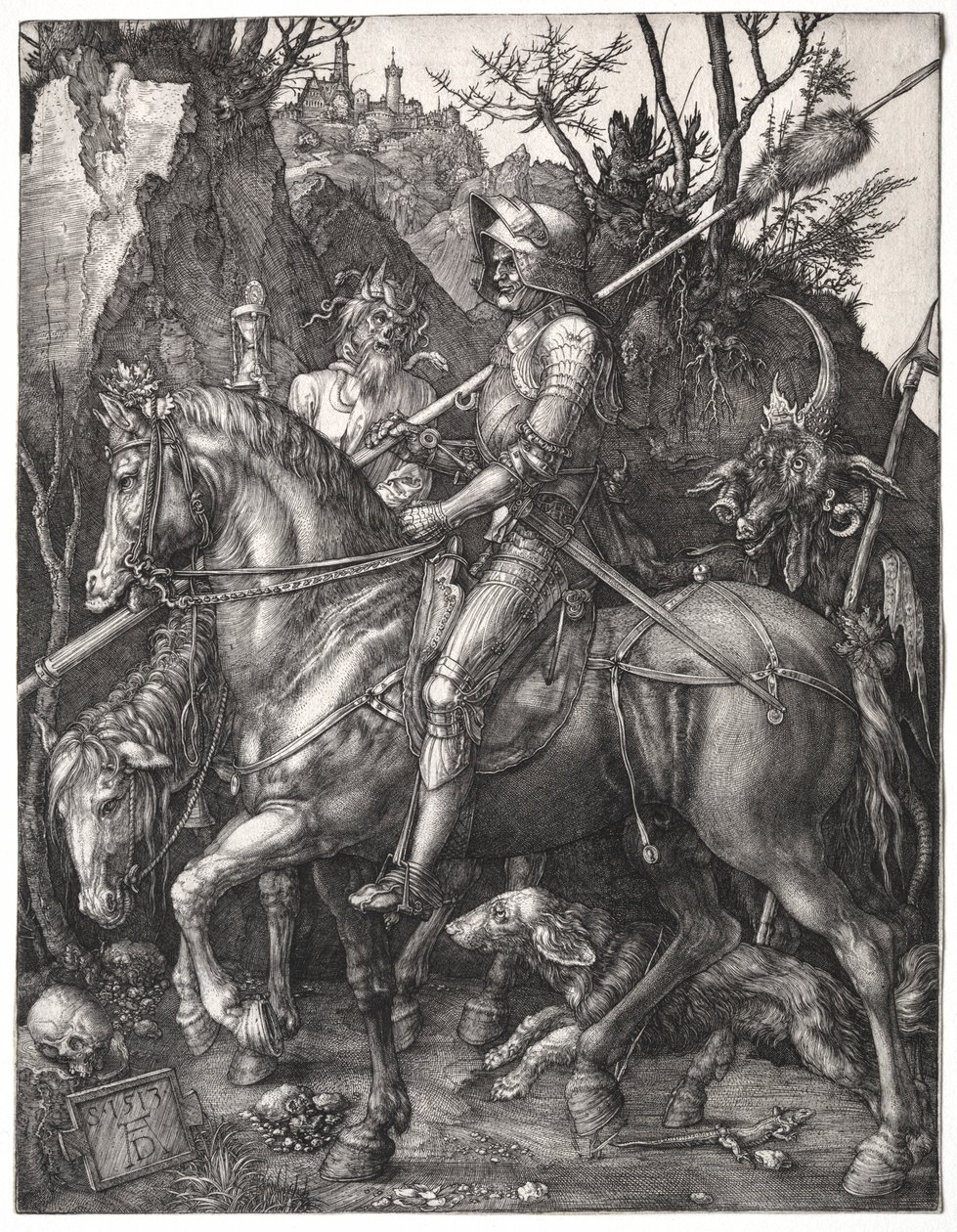 Le chevalier, la mort et le diable, 1513 - Albrecht Dürer