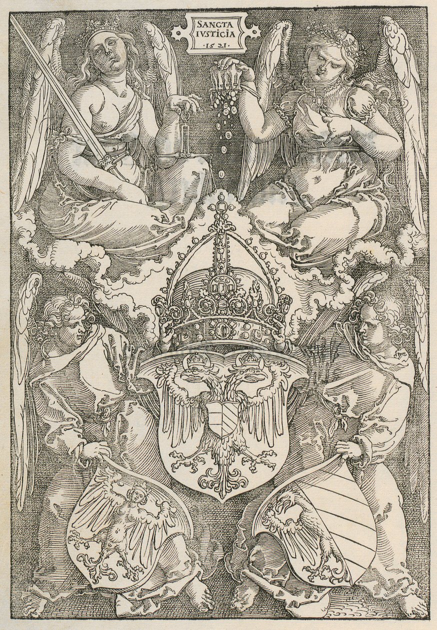 Nœud avec un écusson en forme de cœur - Albrecht Dürer