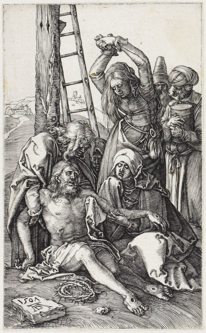 Descente de croix et lamentation sur le Christ - Albrecht Dürer