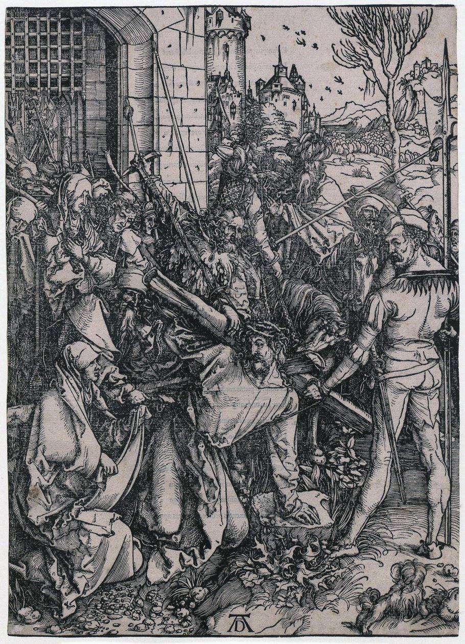 Le portement de croix du Christ, feuille 7 de la série « La Grande Passion » - Albrecht Dürer