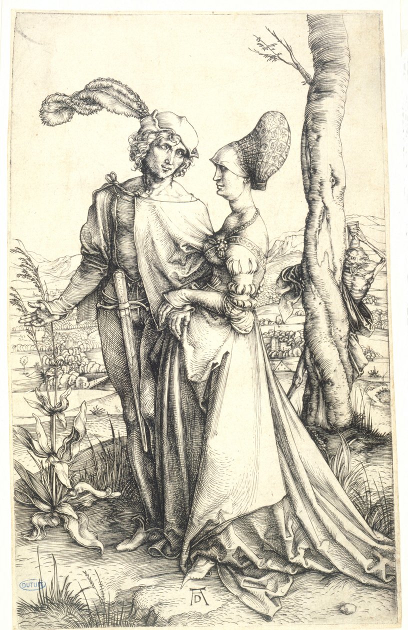 La Promenade (Bartsch 94) - Albrecht Dürer