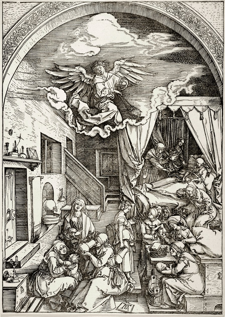 La Vie de la Vierge : La Naissance de la Vierge (Bartsch 80) - Albrecht Dürer