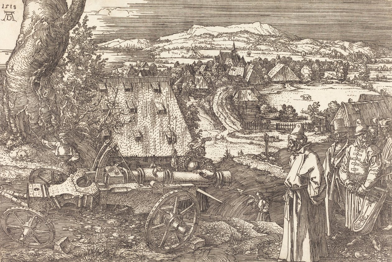 Paysage avec le canon, 1518 - Albrecht Dürer