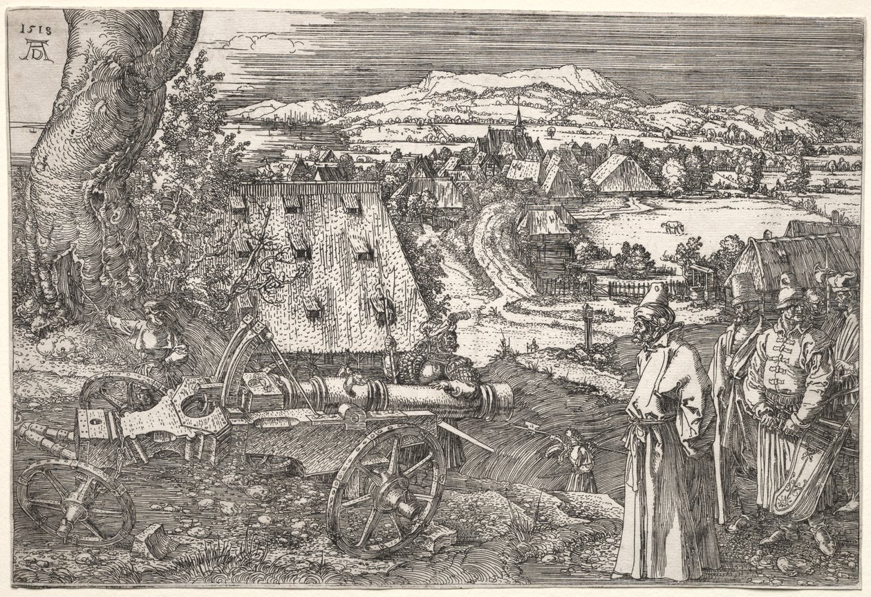 Paysage avec le canon, 1518 - Albrecht Dürer