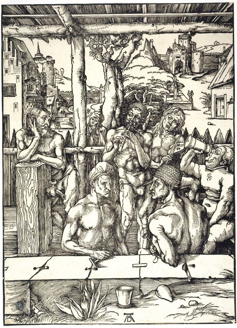 Le Bain des hommes (Bartsch 128) - Albrecht Dürer