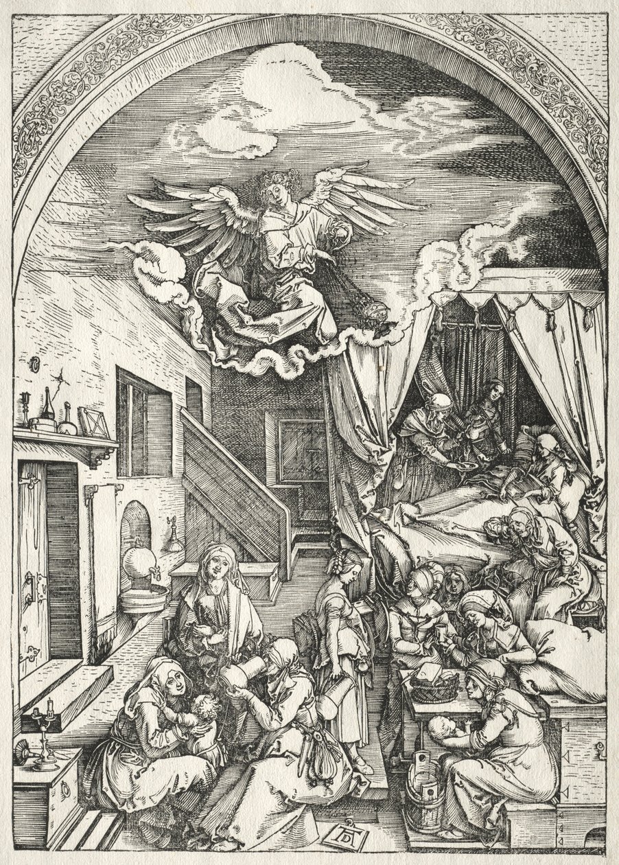 Vie de la Vierge : Nativité de la Vierge, 1504-1505 - Albrecht Dürer