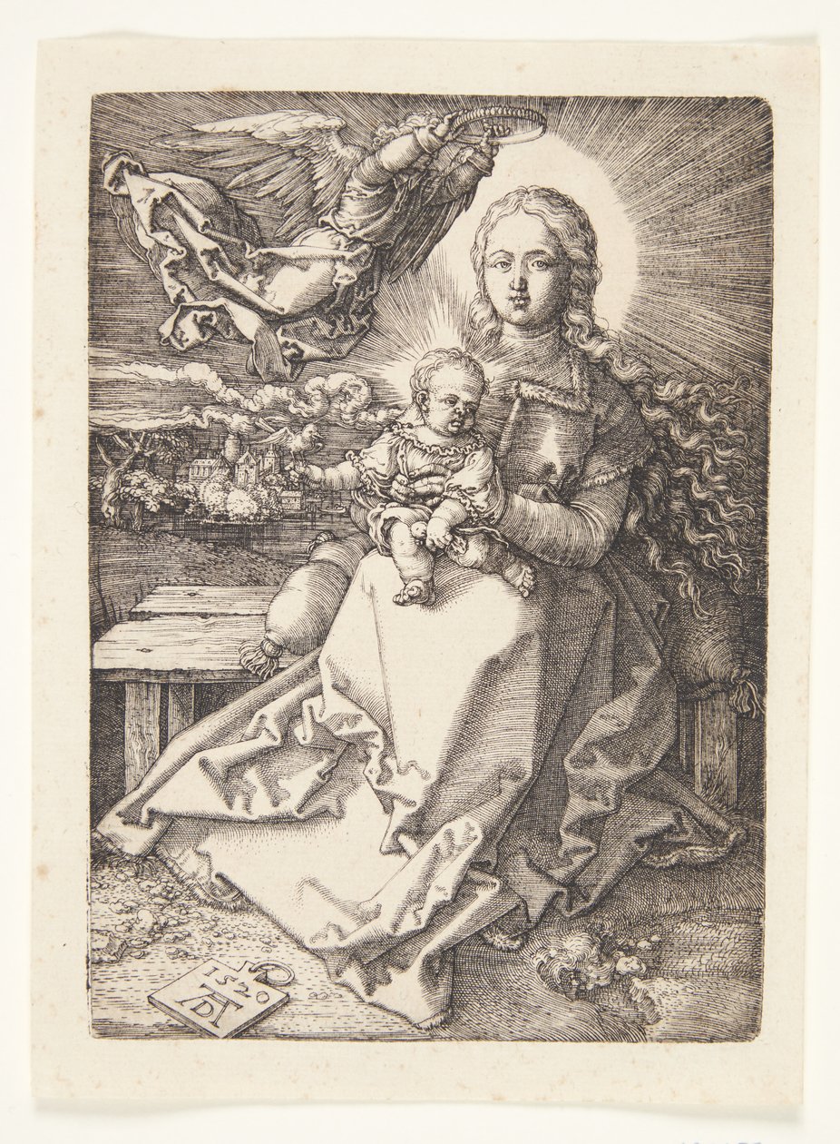 Madonna couronnée par un ange - Albrecht Dürer