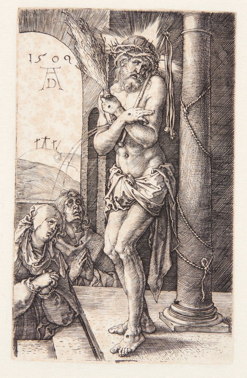 Homme de douleurs près de la colonne - Albrecht Dürer