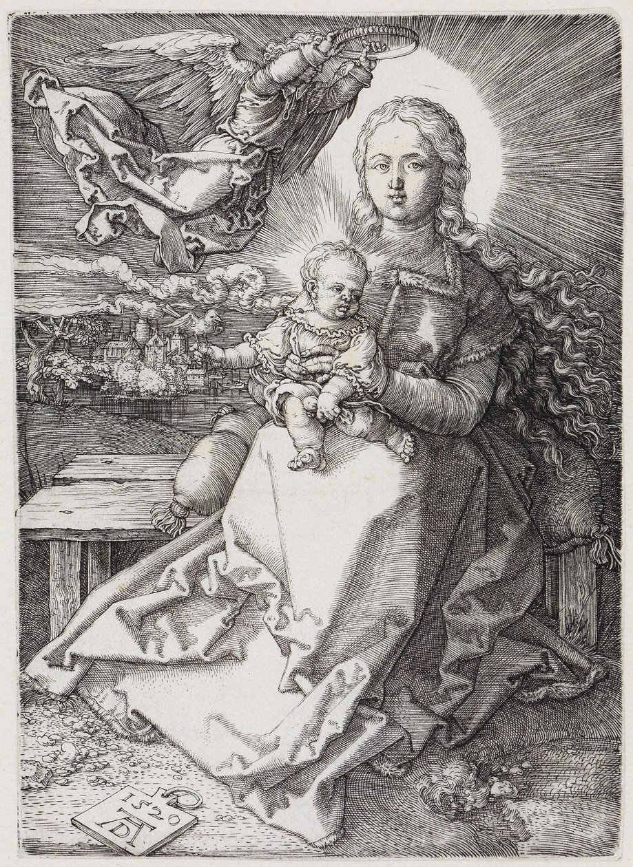 Marie couronnée par un ange - Albrecht Dürer