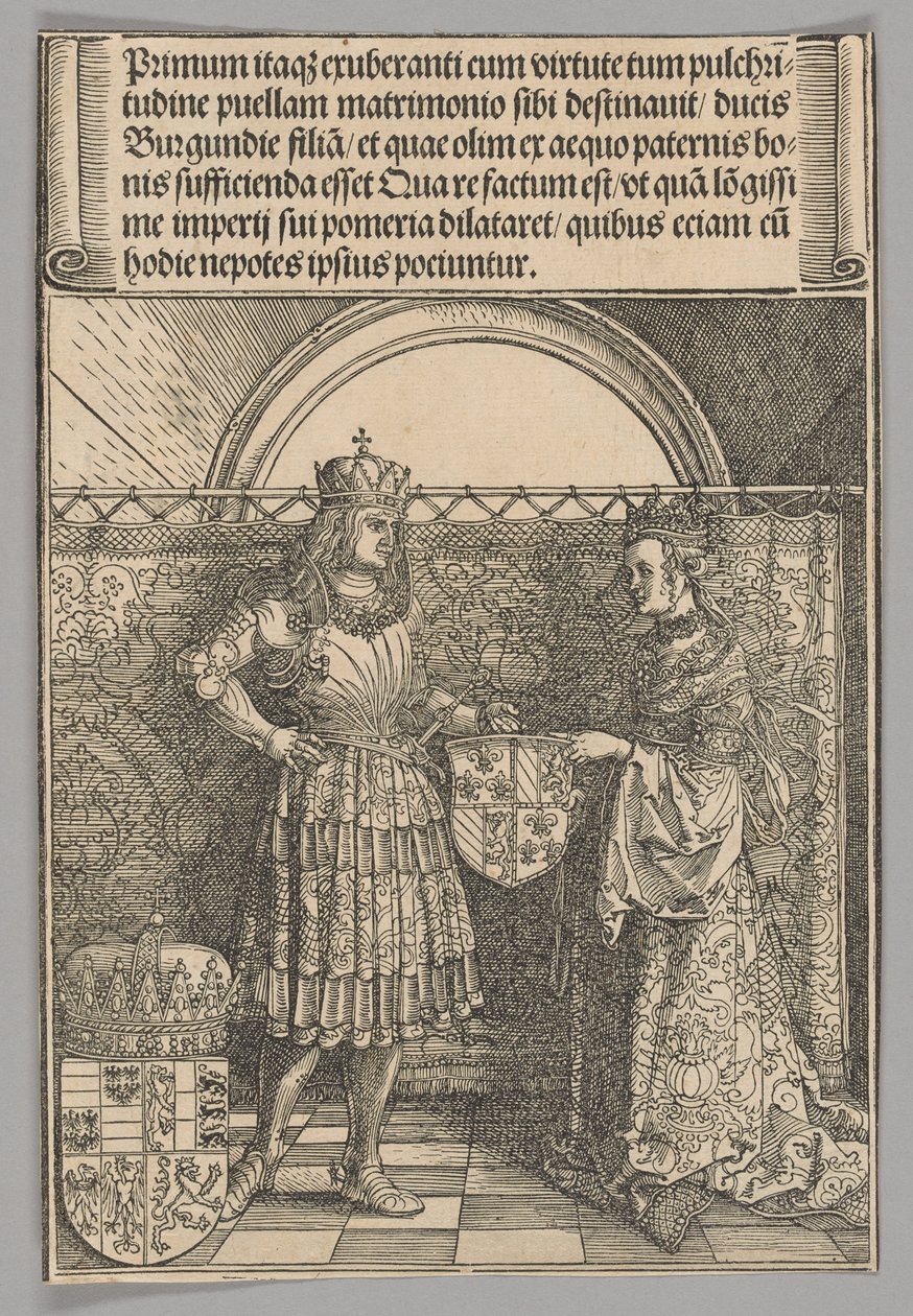 Maximilien et Marie de Bourgogne, planche 2 des Scènes Historiques de la Vie de l