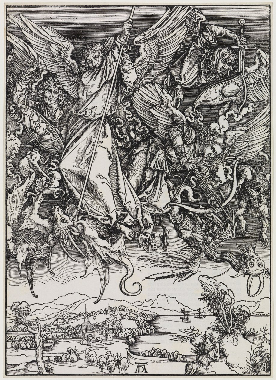 Le combat de Michel contre le dragon - Albrecht Dürer