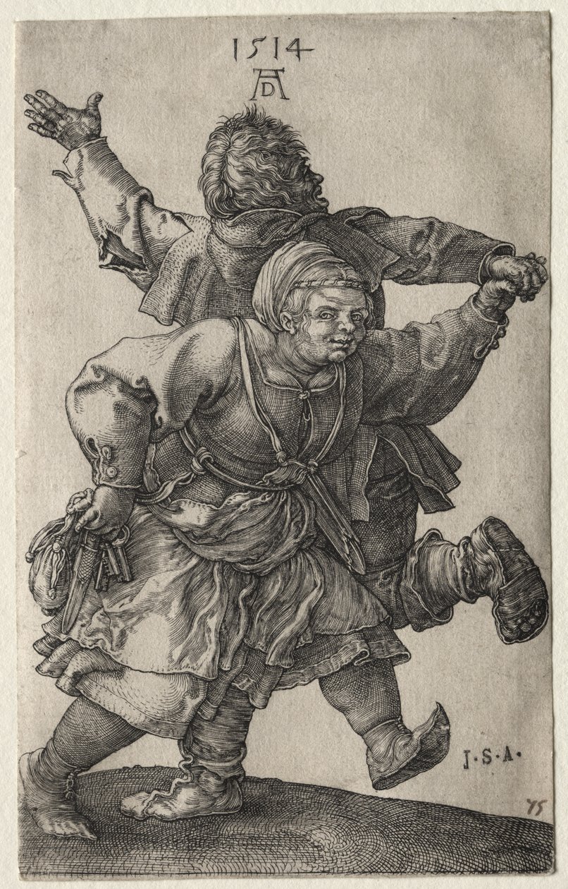 Un couple de paysans qui danse - Albrecht Dürer