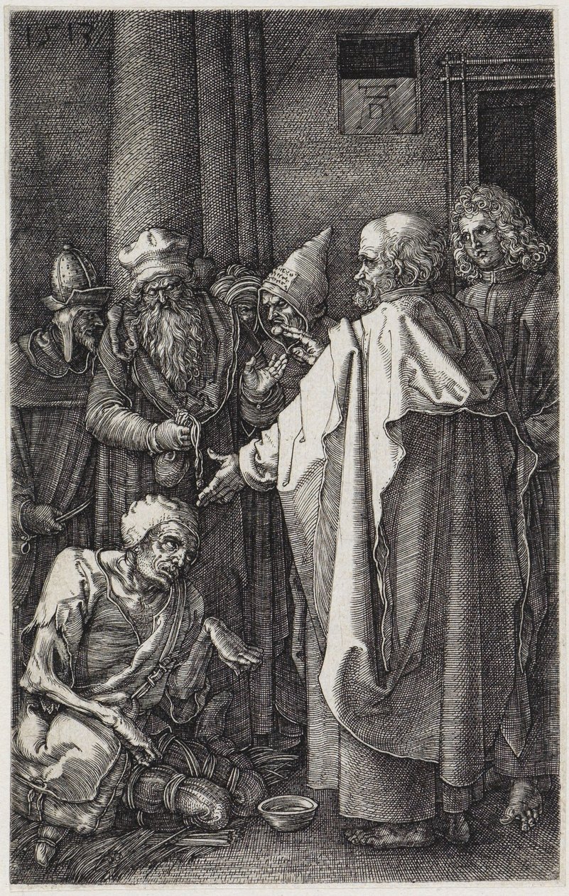 Pierre et Jean guérissent le boiteux - Albrecht Dürer
