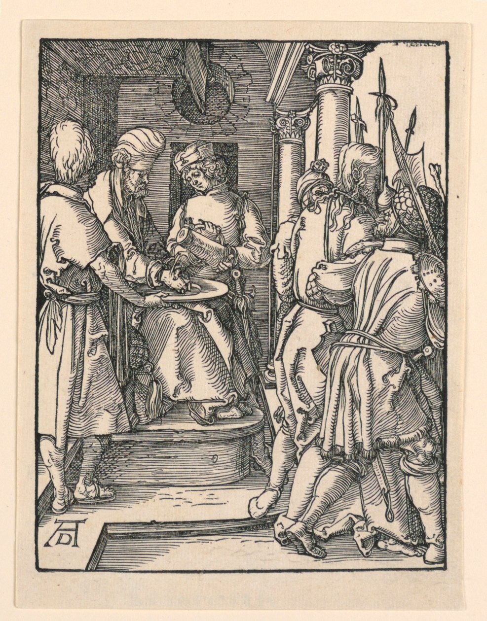 Pilate se lavant les mains, de la série La Petite Passion - Albrecht Dürer