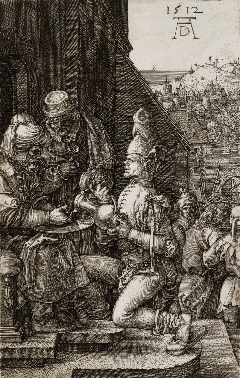 Pilate se Lavant les Mains de La Passion - Albrecht Dürer