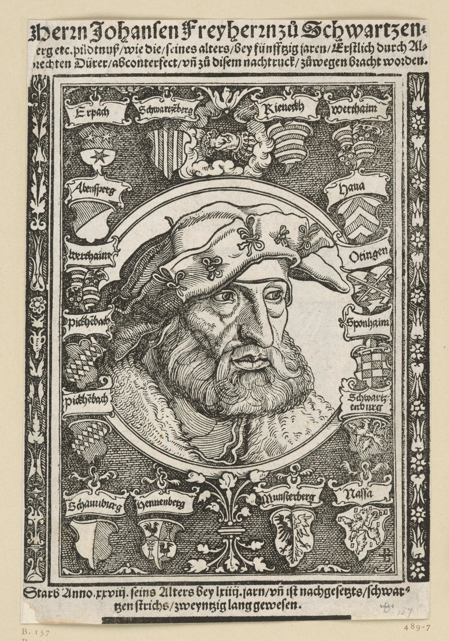 Portrait de Johannes, baron zu Schwarzenberg - Albrecht Dürer
