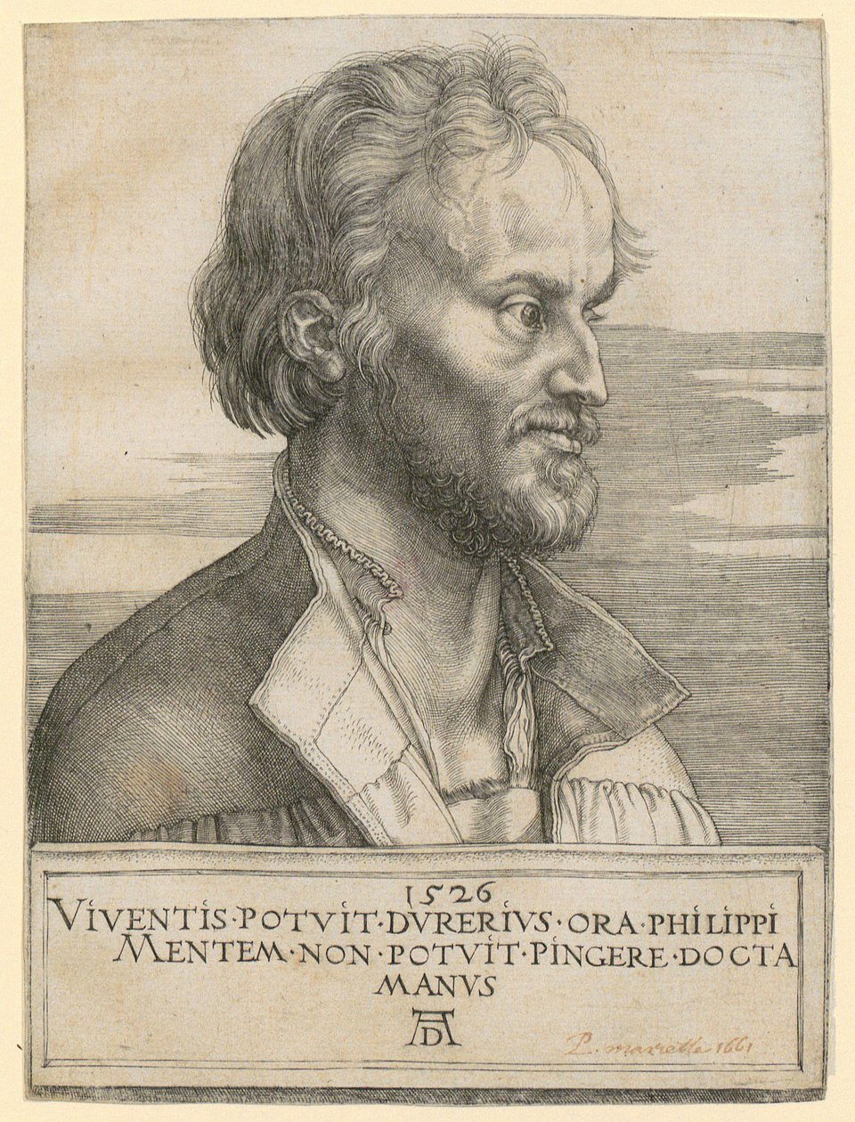 Portrait de Philipp Melanchthon - Albrecht Dürer