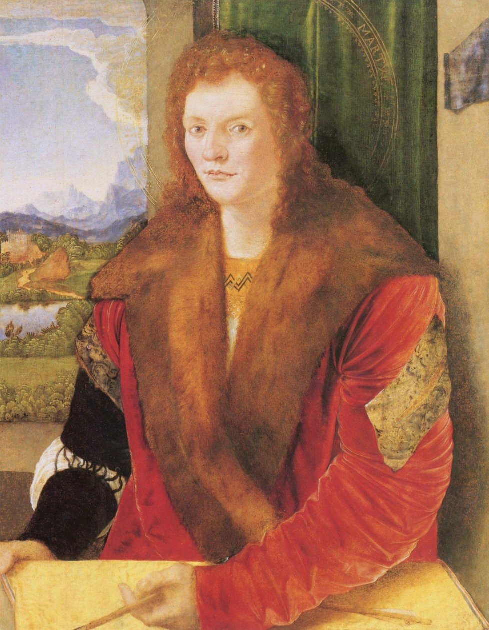 Portrait de saint Sébastien avec une flèche - Albrecht Dürer