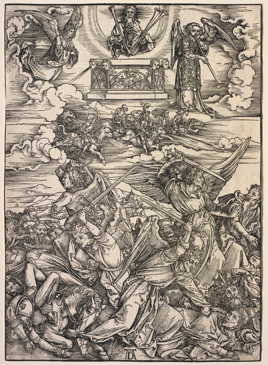 Révélation de Saint Jean : Les quatre anges destructeurs, 1511 - Albrecht Dürer