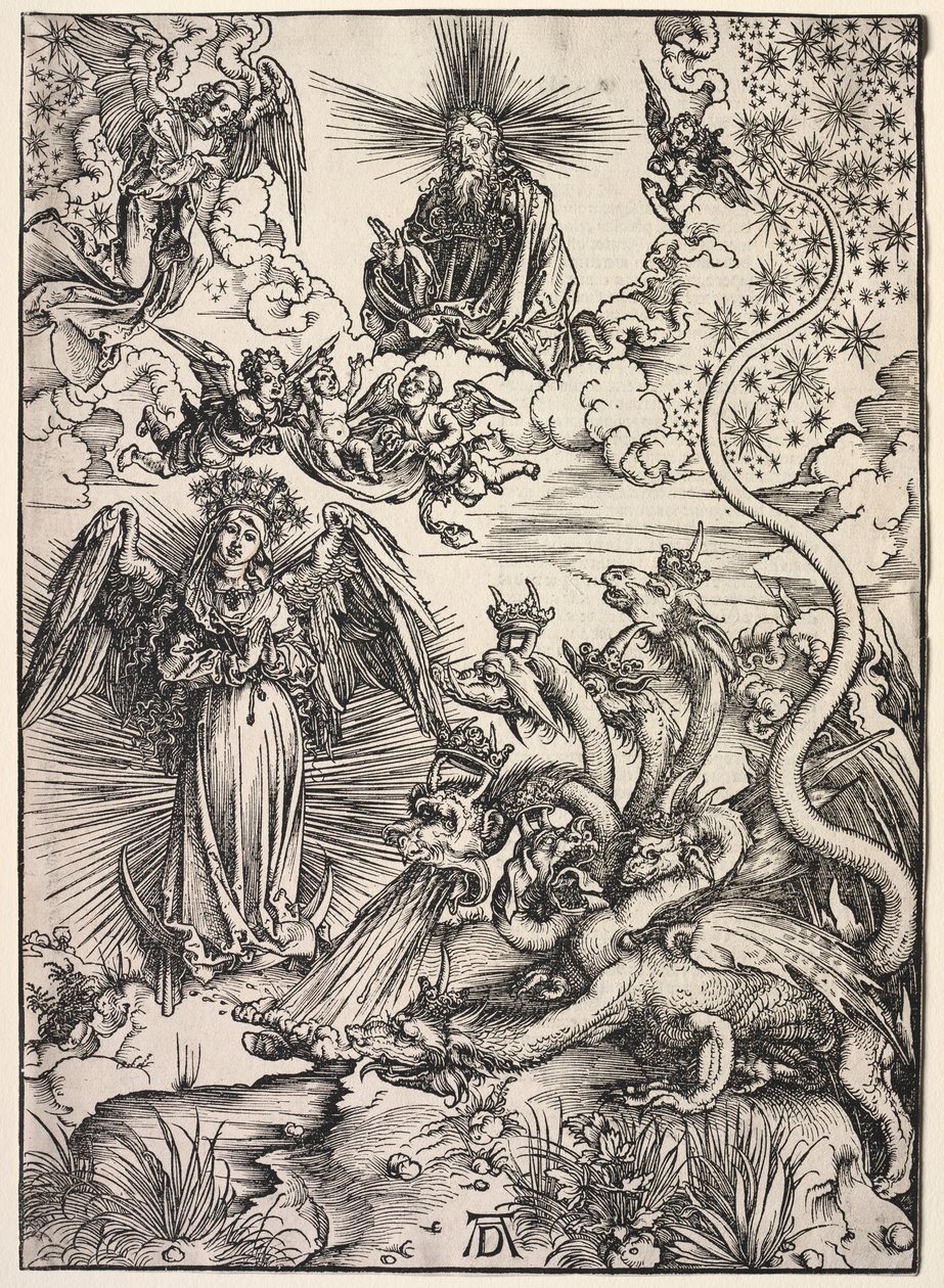 Révélation de Saint Jean : La Femme vêtue de soleil, 1511 - Albrecht Dürer