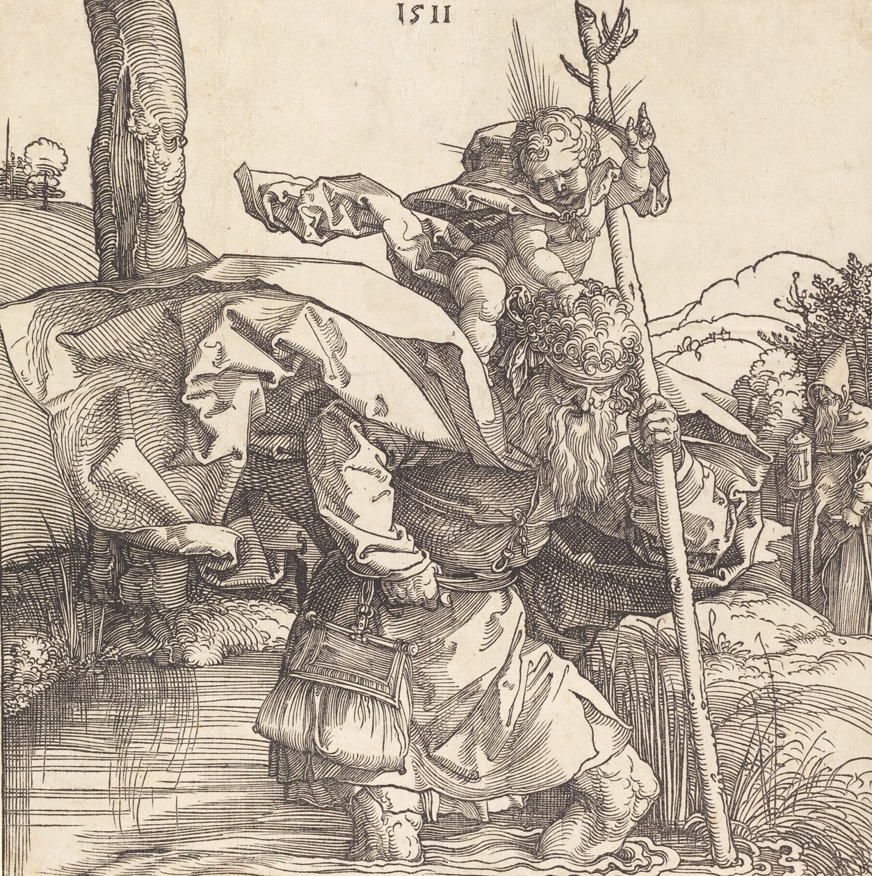 Saint Christophe, 1511 - Albrecht Dürer