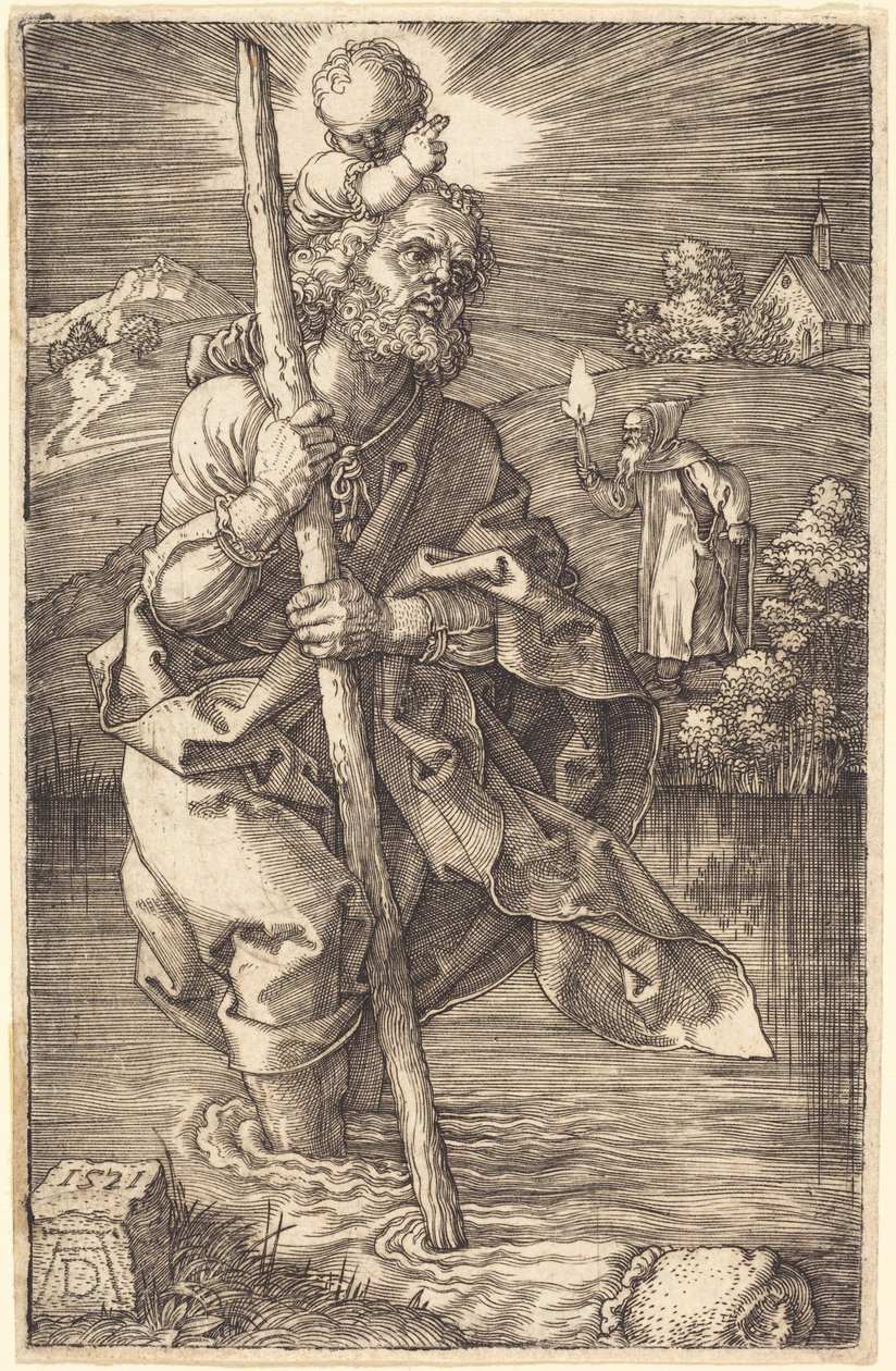 Saint Christophe, face à droite - Albrecht Dürer